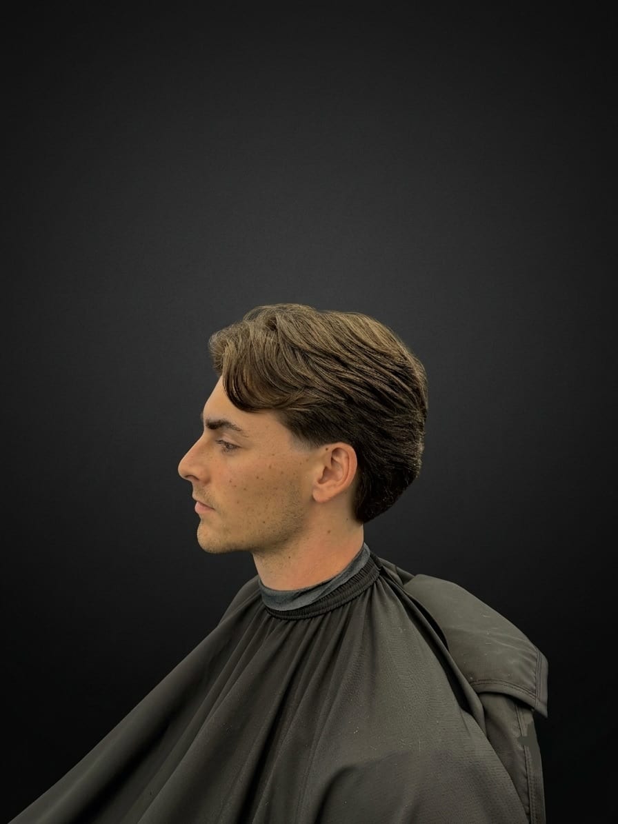 The flow, grown-out , ear taper, Juan Zapata, barber in Davie, FL